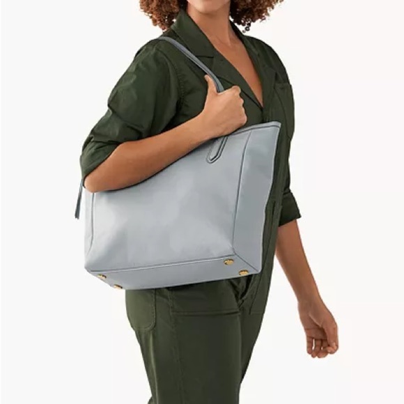 Fossil Sydney Tote -Smokey Blue - Picture 2 of 12